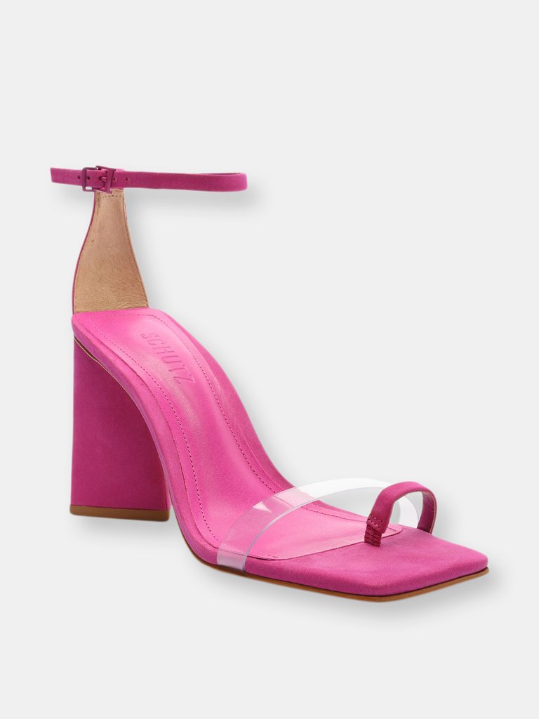 Avva Vinyl & Suede Sandal - Very Pink