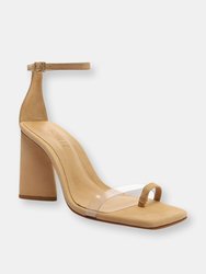 Avva Vinyl & Suede Sandal - Honey Beige