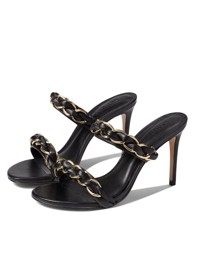 Kristley Heeled Sandal In Black - Black