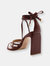 Leaf Leather Sandal