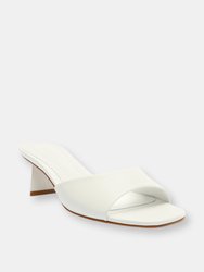 Lizah Lo Leather Sandal - White