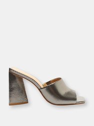 Lizah Metallic Leather Sandal