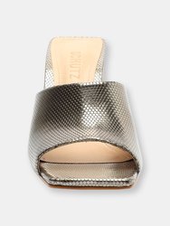 Lizah Metallic Leather Sandal