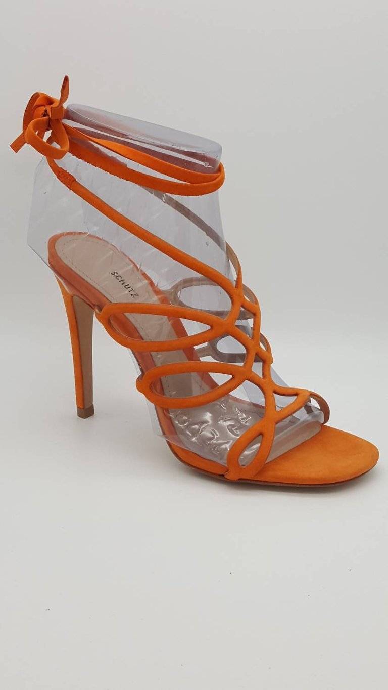 Nivia Strappy Heels - Orange