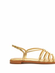 Octavia Flat Sandal - Ouro