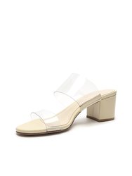 Victorie Vinyl & Leather Sandal