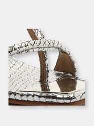 Vikki Metallic Leather Sandal