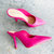 Women's Edwina Heel Sandals In Hot Pink