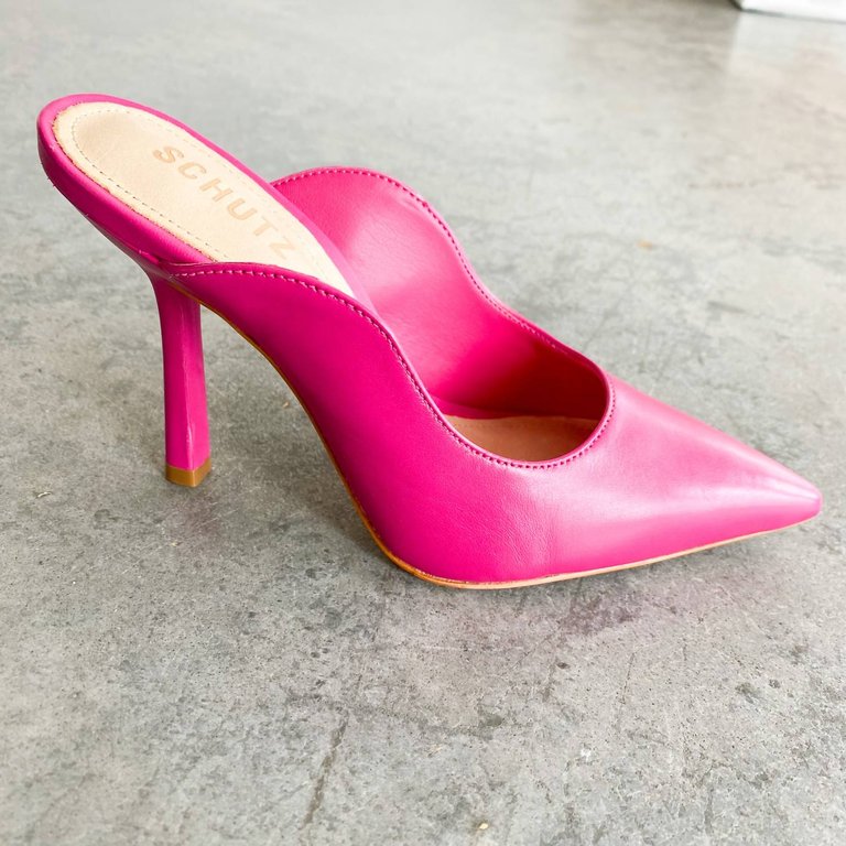 Women's Edwina Heel Sandals In Hot Pink