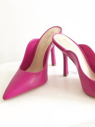Women's Edwina Heel Sandals In Hot Pink - Hot Pink
