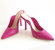 Women's Edwina Heel Sandals In Hot Pink - Hot Pink
