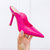 Women's Edwina Heel Sandals In Hot Pink