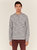 Classic Long Sleeve Grandad Henley - Grey Melange