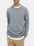 Recycled Cotton Melange Crewneck - Blue