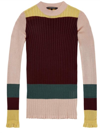 Scotch & Soda Rib Knit Color Block Sweater product