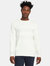 Structured Stripe Cotton Crewneck - Denim/White