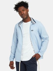 Zip Through Track Jacket - Combo Blue