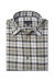 Cotton/Merino Shadow Plaid Shirt In Grey Heather - Grey Heather