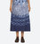 Blythe Dye Print Skirt In Blue