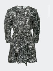 Calla Cheetah L-S Belted Tunic Dress