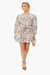 Calla Cheetah Long Sleeve Belted Tunic Dress