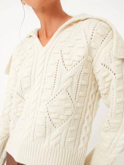 SEA Cele Sweater With Collar In Cream product