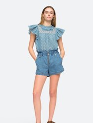 Dagmar Denim Shorts - Blue