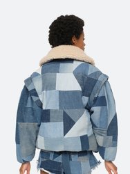 Diego Denim Patched Coat