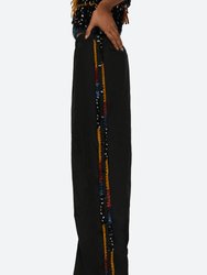 Hale Knit Track Pants - Black-Multi