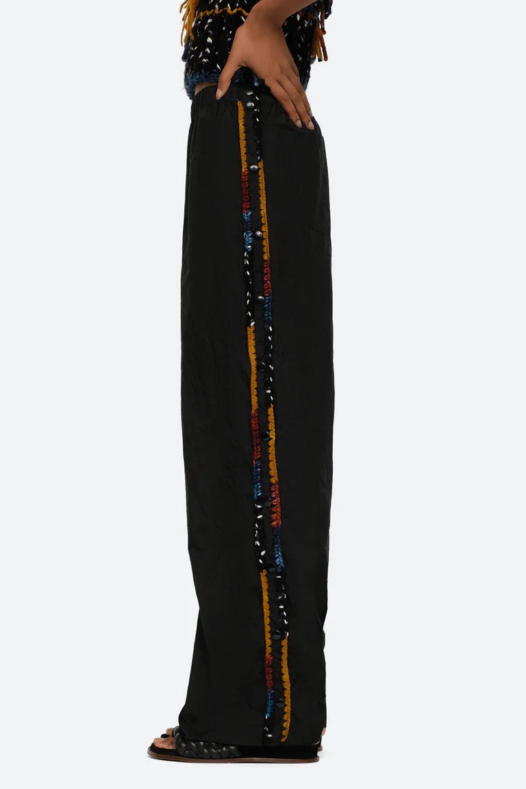 Hale Knit Track Pants - Black-Multi