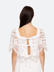 Joah Short Sleeves Embroidery Top