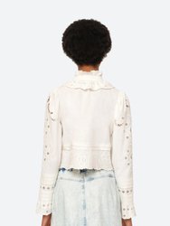 Kiara Embroidered Long Sleeve Top