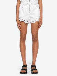 Lee Embroidery Shorts - White