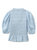 Sea Ny Women's Cole Smocked Ramie Long Sleeve Blouse, Sky