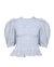 Sea Ny Women's Cole Smocked Ramie Long Sleeve Blouse, Sky - Sky