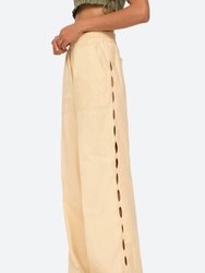 Sia Solid Side Cut-Out Pants