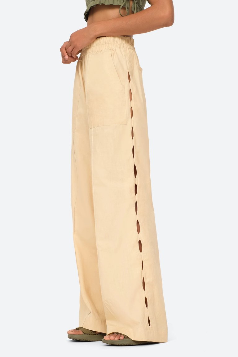 Sia Solid Side Cut-Out Pants