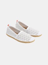 Womens Beachcomber Espadrille - White Eyelet