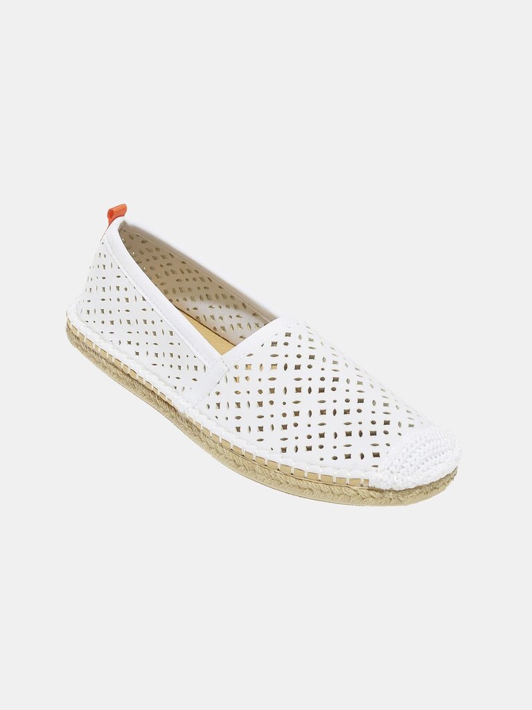 Womens Beachcomber Espadrille - White Eyelet - White Eyelet