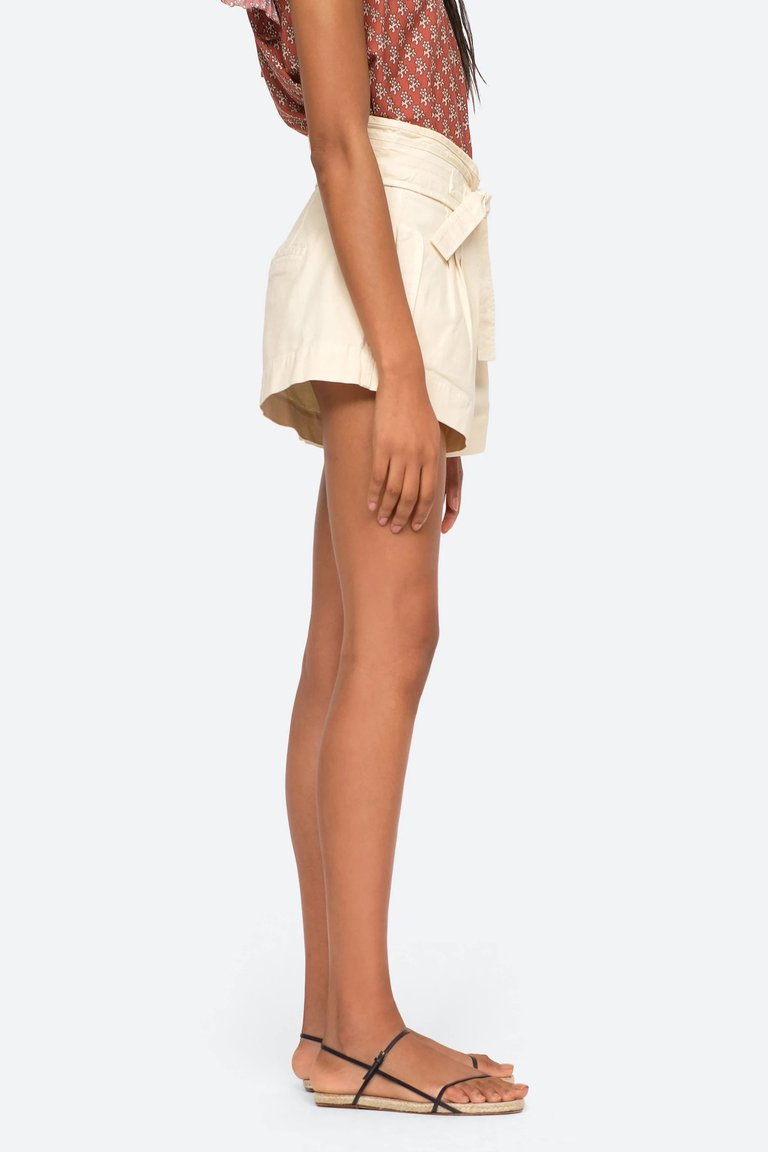 Suri Canvas Belted Shorts