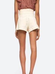 Suri Canvas Belted Shorts