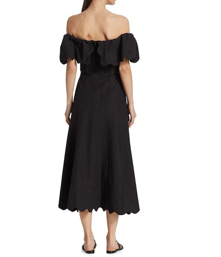 Women'S Leona Strapless Off The Shoulder Midi Dress