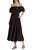 Women'S Leona Strapless Off The Shoulder Midi Dress - Black