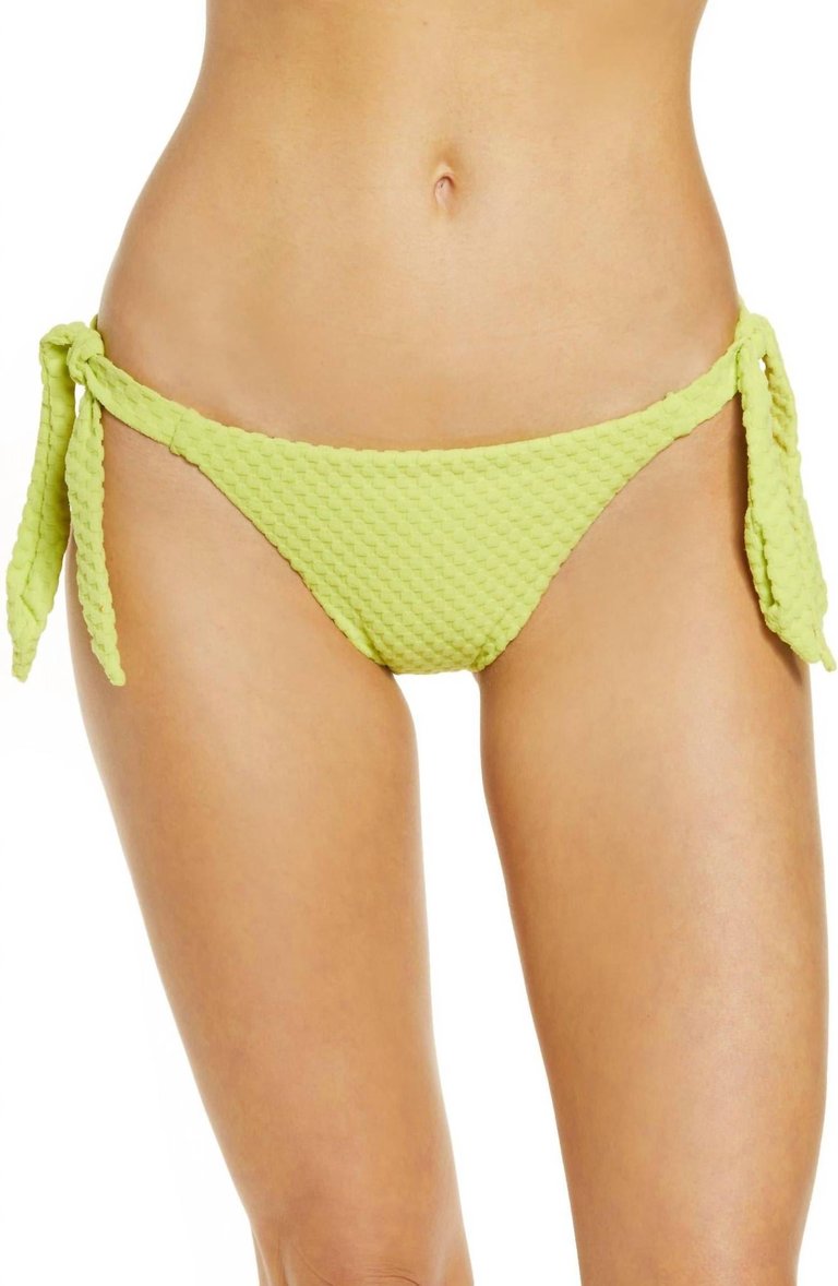 Riviera Hipster Tie Side Bikini Bottoms - Wild Lime