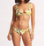 Wrap Bralette & Tie Side Bikini Set - Lemon Print