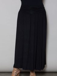 California Maxi Skirt - Black - Black