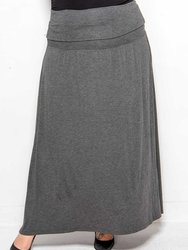 California Maxi Skirt - Heather Grey - Heather Grey