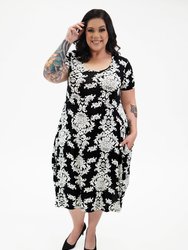 Celia Pocket Dress - Blackprint