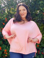 Christina Dolman Top - Blush