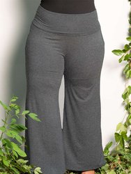 Classic Jersey Palazzo Pants - Charcoal